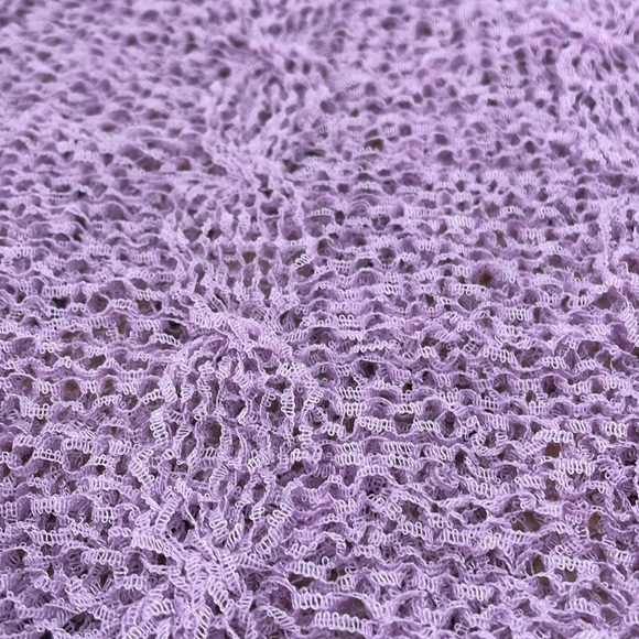 Purple Sheer Cable Sweater - Picture 13 of 14